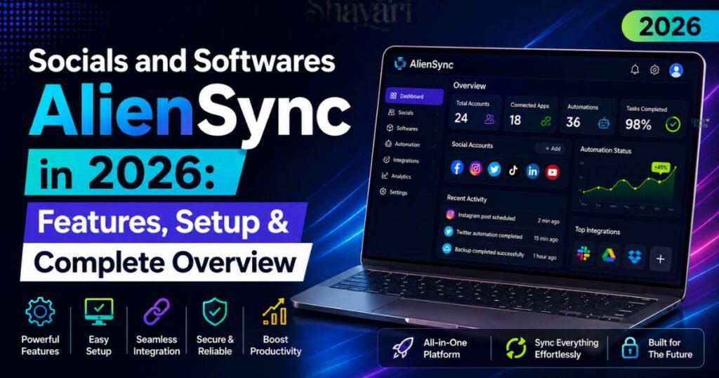Socials and Softwares AlienSync in 2026: Features, Setup & Complete Overview Socials and Softwares AlienSync
